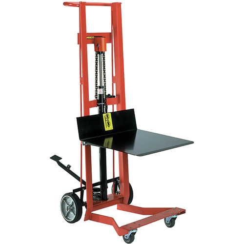 Hydraulic Platform Lift Stacker, Foot Pump Operated, 750 lbs. Capacity, 54" Max Lift Les Fournitures Industrielles Méga