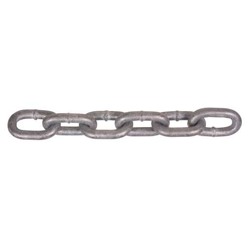 Chaînes galvanis&eacute;es par immersion &agrave; chaud, Acier au carbone, 1/8" x 1250' (381 m) l, Calibre 30, Charge d'utilisation 325 lb (0,1625 tonne) Les Fournitures Industrielles Méga