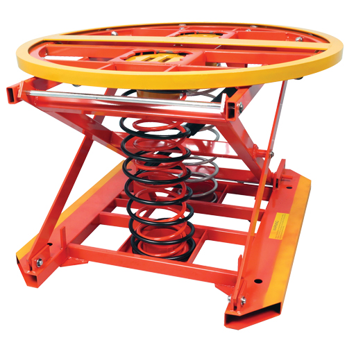 Spring Operated Pallet Positioner and Leveler, 43-1/2" L x 43-1/2" W, 4500 lbs. Cap. Les Fournitures Industrielles Méga