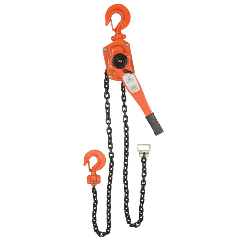 Lever Chain Hoist, 5' Lift, 6000 lbs. (3 tons) Capacity, Alloy Steel Chain Les Fournitures Industrielles Méga