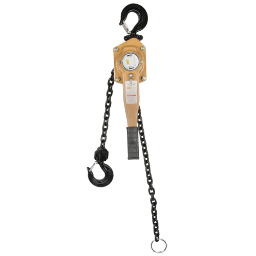 Heavy Duty Gold Series Lever Chain Hoist, 10' Lift, 6000 lbs. (3 tons) Capacity, Alloy Steel Chain Les Fournitures Industrielles Méga