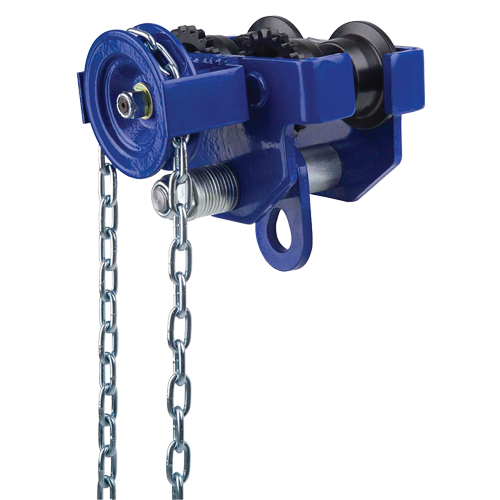 Geared Trolley, 6000 lbs. (3 tons) Capacity, 3-3/7" - 6-1/16" Les Fournitures Industrielles Méga