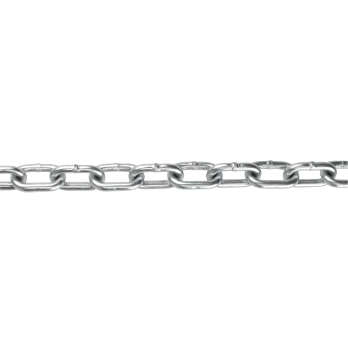 Chaîne &agrave; maillon droit, Acier &agrave; faible teneur en carbone, 5/16" x 90' (27,4 m) l, Calibre 30, Charge d'utilisation 1900 lb (0,95 tonne) Les Fournitures Industrielles Méga