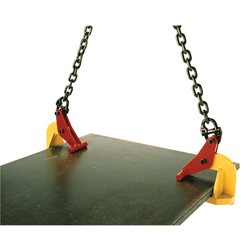Pince de levage pour plaques horizontales Topal TLH3 0-150, 6600 lb (3,3 tonnes) max., M&acirc;choires 0" - 5-7/8" Les Fournitures Industrielles Méga