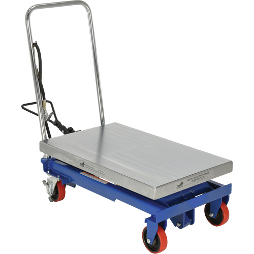 Pneumatic Hydraulic Scissor Lift Table, Steel, 32-1/2" L x 19-3/4" W, 1000 lbs. Cap. Les Fournitures Industrielles Méga