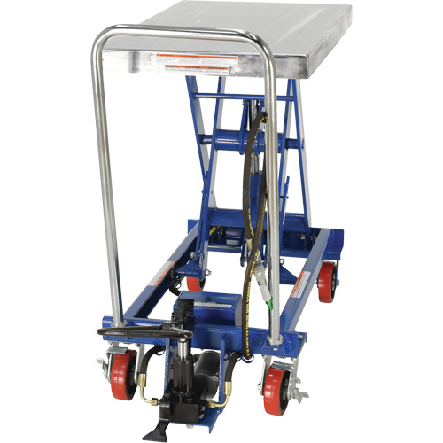 Pneumatic Hydraulic Scissor Lift Table, Steel, 32-1/2" L x 19-3/4" W, 1000 lbs. Cap. Les Fournitures Industrielles Méga