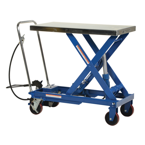 Pneumatic Hydraulic Scissor Lift Table, Steel, 39-1/2" L x 20" W, 1750 lbs. Cap. Les Fournitures Industrielles Méga