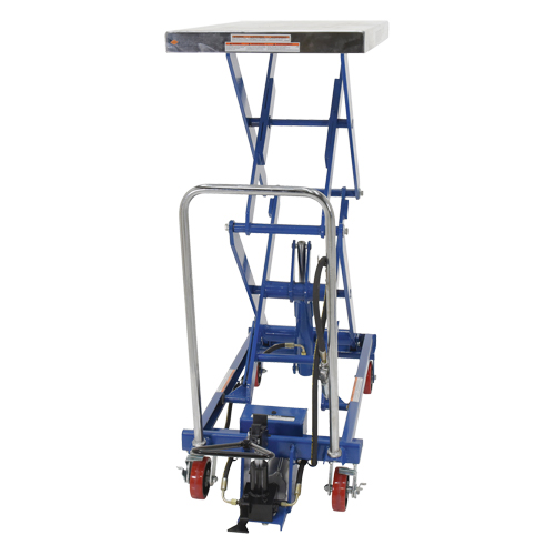 Pneumatic Hydraulic Scissor Lift Table, Steel, 35-1/2" L x 20" W, 800 lbs. Cap. Les Fournitures Industrielles Méga