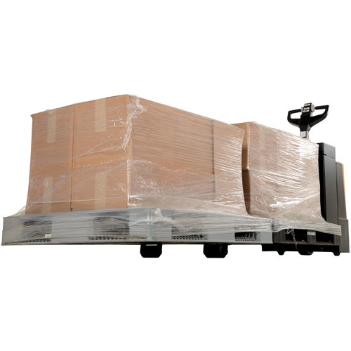 Transpalette &eacute;lectrique motoris&eacute; a/plateforme &agrave; conducteur debout, Capacit&eacute; 4500 lb, 96" lo x 30" la Les Fournitures Industrielles Méga