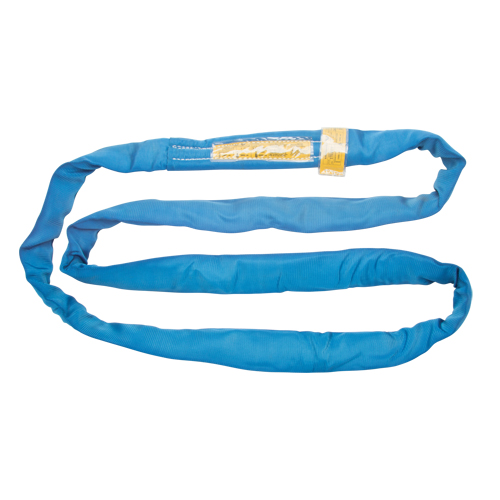 Polyester Round Sling, Blue, 4" W x 16' L, 23000 lbs. Vertical Load Les Fournitures Industrielles Méga