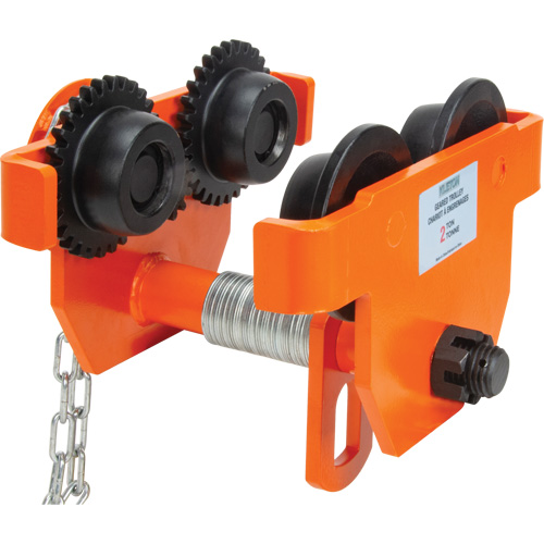 Adjustable Trolley with Safety Plates, 2000 lbs. (1 tons) Capacity, 2-5/16" - 4-14/16" Les Fournitures Industrielles Méga