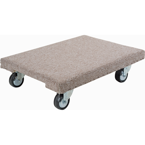 Wood Dollies - Medium-Duty, Polyolefin Wheels, 900 lbs. Capacity, 18" W x 24" D x 7" H Les Fournitures Industrielles Méga