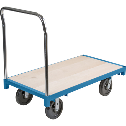 Heavy-Duty Platform Truck, 48" L x 24" W, 2500 lbs. Capacity, Nylon Casters Les Fournitures Industrielles Méga
