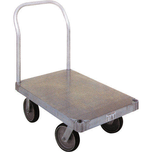 Diable en aluminium, 30" la x 60" lo, 2000 lb cap, Roues Caoutchouc Les Fournitures Industrielles Méga