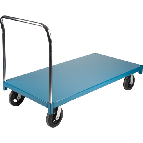Heavy-Duty Platform Truck, 60" L x 30" W, 2000 lbs. Capacity, Rubber Casters Les Fournitures Industrielles Méga