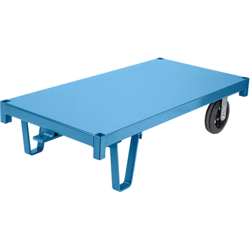 Specialized Platform Decks - Semi Live Skids, 48" L x 24" W, 2000 lbs. Capacity, Rubber Casters Les Fournitures Industrielles Méga