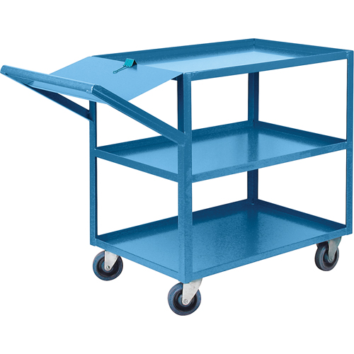 Order Picking Carts, 36" H x 24" W x 52" D, 3 Shelves, 1200 lbs. Capacity Les Fournitures Industrielles Méga