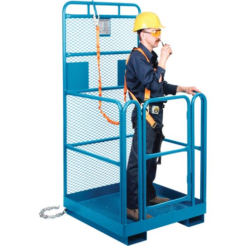 Nacelle &eacute;l&eacute;vatrice pour travail en hauteur, 36" x 36" x 72" h, Capacit&eacute; de 1000 lb, Acier Les Fournitures Industrielles Méga