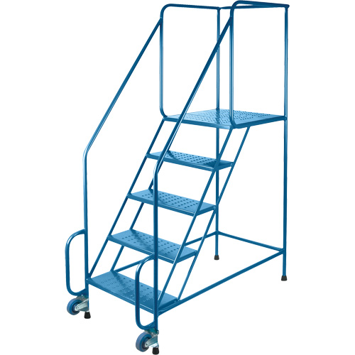 &eacute;chelles Tilt-N-Roll, Acier, 5 marches, Largeur 22", 24" p x 47" h marche pali&egrave;re Les Fournitures Industrielles Méga