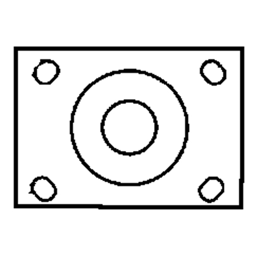 Roulette &agrave; freinage complet, Pivotant avec frein, 6" (152,4 mm), Caoutchouc, 450 lb (204 kg) Les Fournitures Industrielles Méga