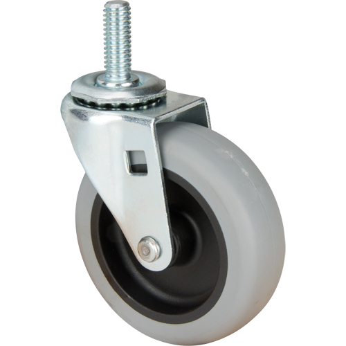 Stem Caster, Swivel, 3" (76 mm) Dia., 80 lbs. (36 kg.) Capacity Les Fournitures Industrielles Méga
