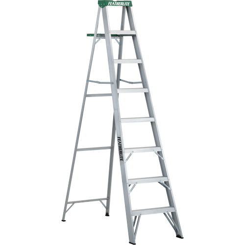 Commercial Duty Stepladders (2400 Series), 8', Aluminum, 225 lbs. Capacity, Type 2 Les Fournitures Industrielles Méga