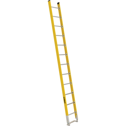 Single Section Straight Ladder - 6100 Series, 12', Fibreglass, 375 lbs., CSA Grade 1AA Les Fournitures Industrielles Méga