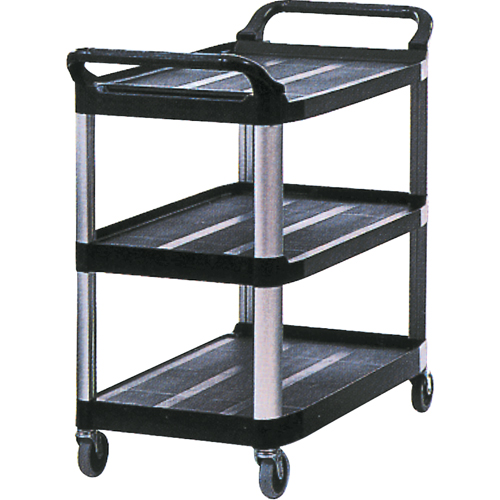 Utility Cart, 3 Tiers, 20" x 37" x 33-5/8", 300 lbs. Capacity Les Fournitures Industrielles Méga