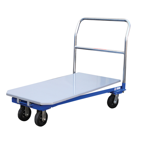 Chariot &agrave; plateforme, 48" lo x 24" la x Capacit&eacute; 1500 lb, Roues en Caoutchouc moul&eacute; Les Fournitures Industrielles Méga
