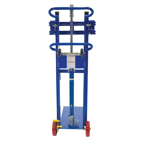 Empileur &agrave; plateforme, M&eacute;canisme Pompe au pied, Capacit&eacute; de 750 lb, Levage max de 52" Les Fournitures Industrielles Méga