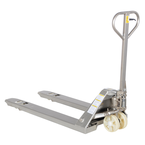 Transpalette, Acier inoxydable, 48" lo x 27" la, Capacit&eacute; 5500 lb Les Fournitures Industrielles Méga