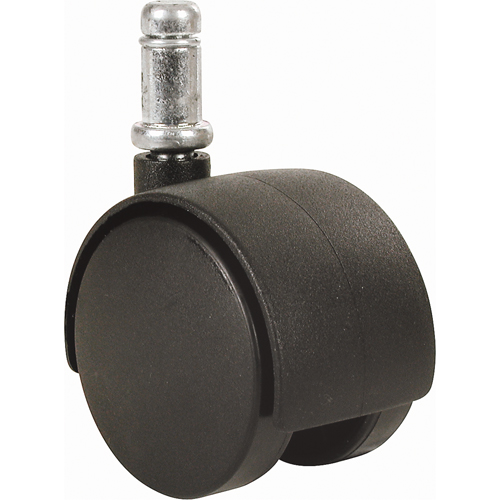 Twin Wheel Caster (300/400 Series), Swivel with Brake, 2" (51 mm) Dia., 75 lbs. (34 kg.) Capacity Les Fournitures Industrielles Méga