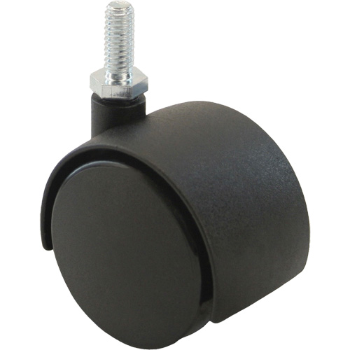 Twin Wheel Caster (300/400 Series), Swivel, 2" (51 mm) Dia., 75 lbs. (34 kg.) Capacity Les Fournitures Industrielles Méga