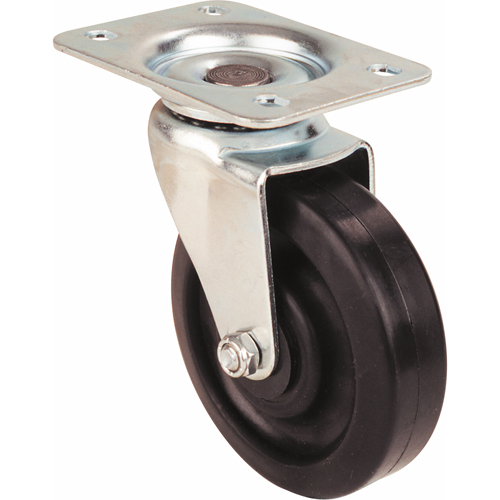 Light-Duty Caster, Swivel, 5" (127 mm), Polyolefin, 250 lbs. (113 kg.) Les Fournitures Industrielles Méga