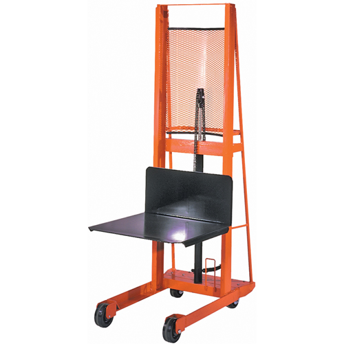 Hydraulic Platform Lift Stacker, Foot Pump Operated, 1000 lbs. Capacity, 68" Max Lift Les Fournitures Industrielles Méga