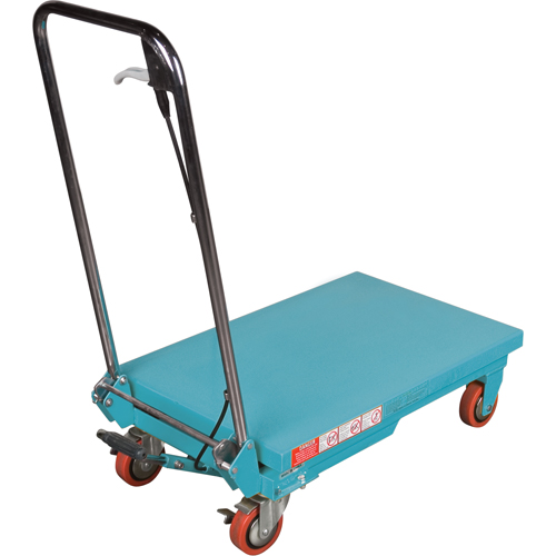 Heavy-Duty Hydraulic Scissor Lift Table, 27-1/2" L x 17-3/4" W, Steel, 330 lbs. Capacity Les Fournitures Industrielles Méga