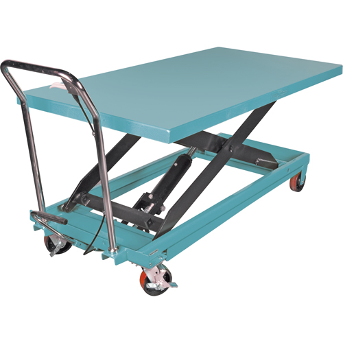 Heavy-Duty Hydraulic Scissor Lift Table, 63" L x 31-7/8" W, Steel, 1100 lbs. Capacity Les Fournitures Industrielles Méga