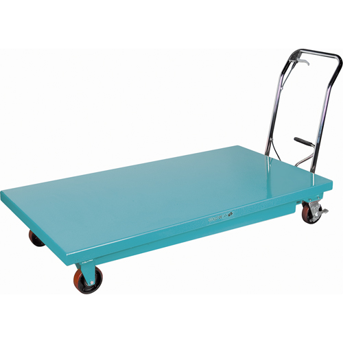 Heavy-Duty Hydraulic Scissor Lift Table, 63" L x 31-7/8" W, Steel, 1100 lbs. Capacity Les Fournitures Industrielles Méga