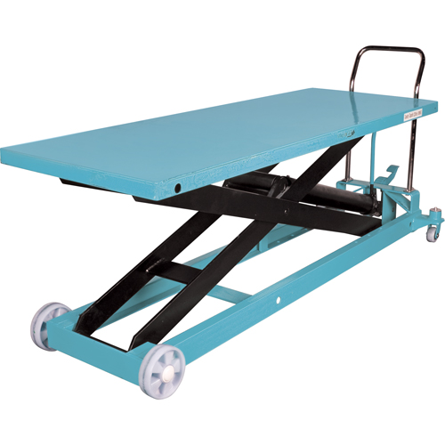 Heavy-Duty Hydraulic Scissor Lift Table, 80-1/8" L x 29-1/2" W, Steel, 2200 lbs. Capacity Les Fournitures Industrielles Méga