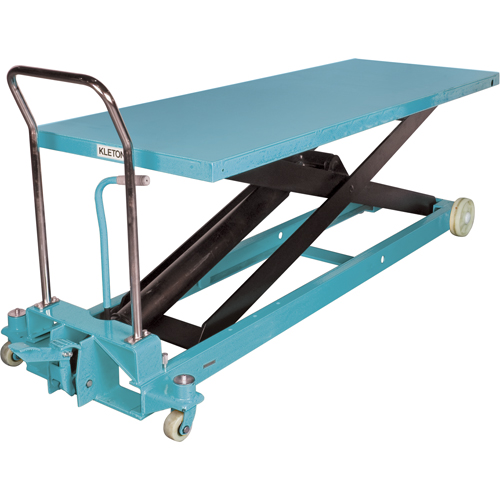 Heavy-Duty Hydraulic Scissor Lift Table, 80-1/8" L x 29-1/2" W, Steel, 2200 lbs. Capacity Les Fournitures Industrielles Méga