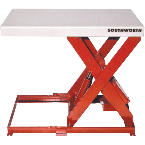 Scissor Lift Table, Steel, 36" L x 20" W, 550 lbs. Capacity Les Fournitures Industrielles Méga