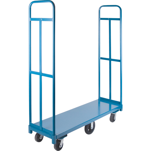U-Boat Platform Truck, 60" L x 18" W, 1500 lbs. Capacity, Rubber Casters Les Fournitures Industrielles Méga
