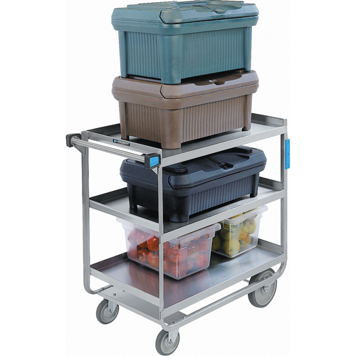 Chariots robustes &agrave; ch&acirc;ssis en U, 3 Tiers, 23" la x 37-1/8 h x 38-5/8" p, Capacit&eacute; 700 lb Les Fournitures Industrielles Méga