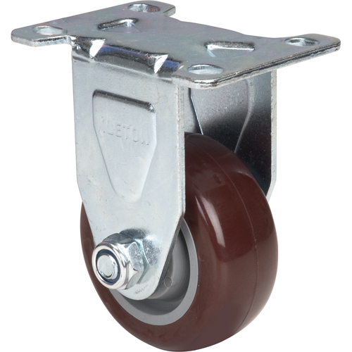 Caster, Rigid, 3" (76 mm), Polyurethane, 230 lbs. (104 kg.) Les Fournitures Industrielles Méga