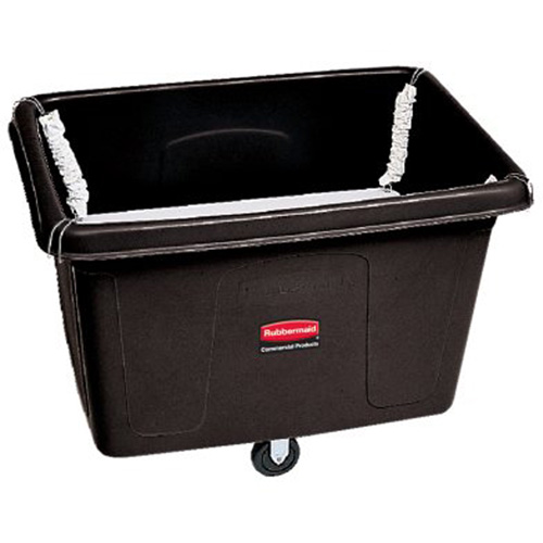 Cube Truck with Spring Platform, Polyethylene, 44-1/16" L x 31" W x 32-1/2" H, 14 cu.ft. Volume, 500 lbs. Capacity Les Fournitures Industrielles Méga