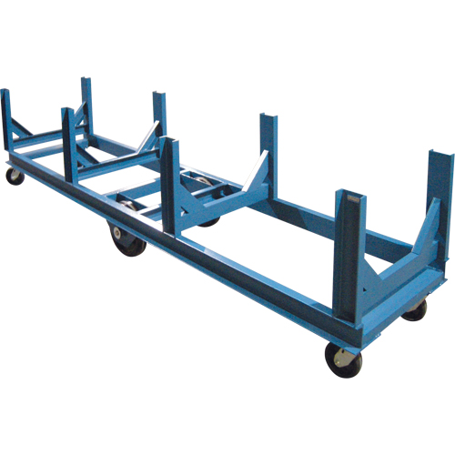 Chariot &agrave; berceaux, 96" lo x 28" la x 29" h, Capacit&eacute; de 5000 lb, Roue Ph&eacute;nolique Les Fournitures Industrielles Méga