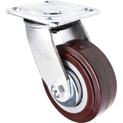 Caster, Swivel, 5" (127 mm), Polyurethane, 650 lbs. (294 kg.) Les Fournitures Industrielles Méga