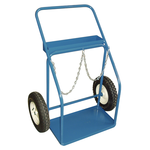 Chariots pour bouteilles de gaz, Roues Pneumatique, Base de 25" la x 13" lo, 400 lb Les Fournitures Industrielles Méga