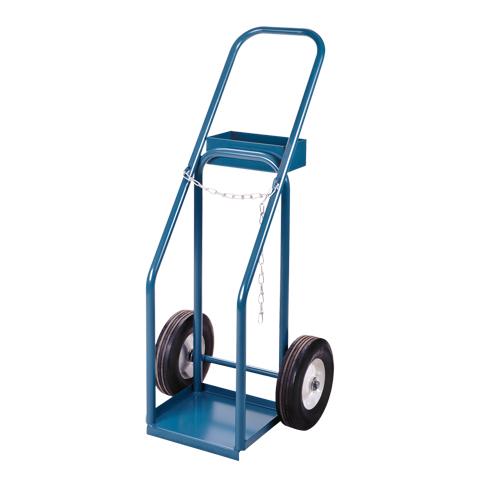 Gas Cylinder Carts, Semi-Pneumatic Wheels, 12" W x 10" L Base, 400 lbs. Les Fournitures Industrielles Méga