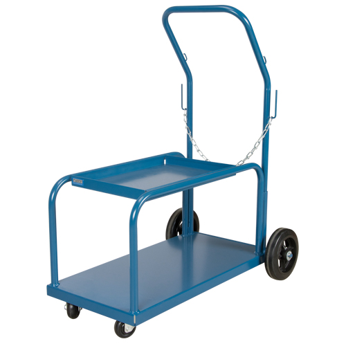 Mini-MIG Welding Cart, Rubber Wheels, 18" W x 36" L Base, 1000 lbs. Les Fournitures Industrielles Méga